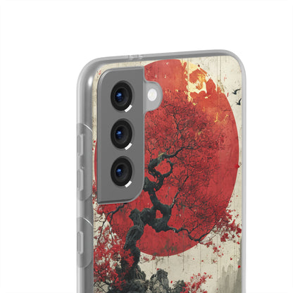 Zen Serenity in Red Harmony Samsung S21 - Flexi Phone Case