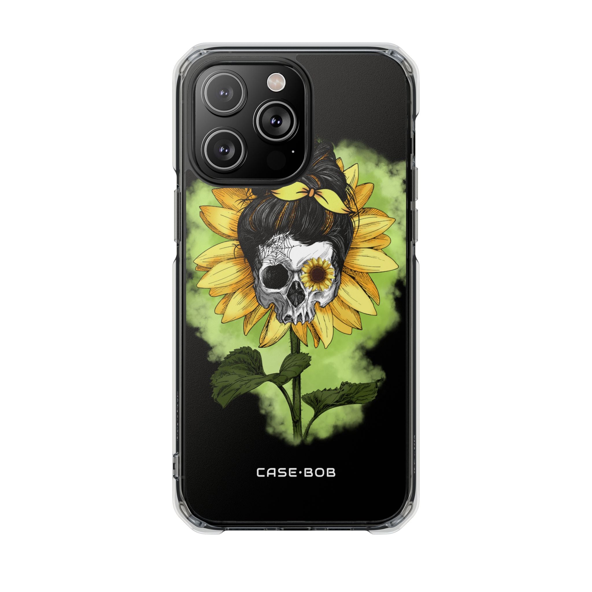 Sunflower Skull iPhone 14 Pro Max Case - Impact