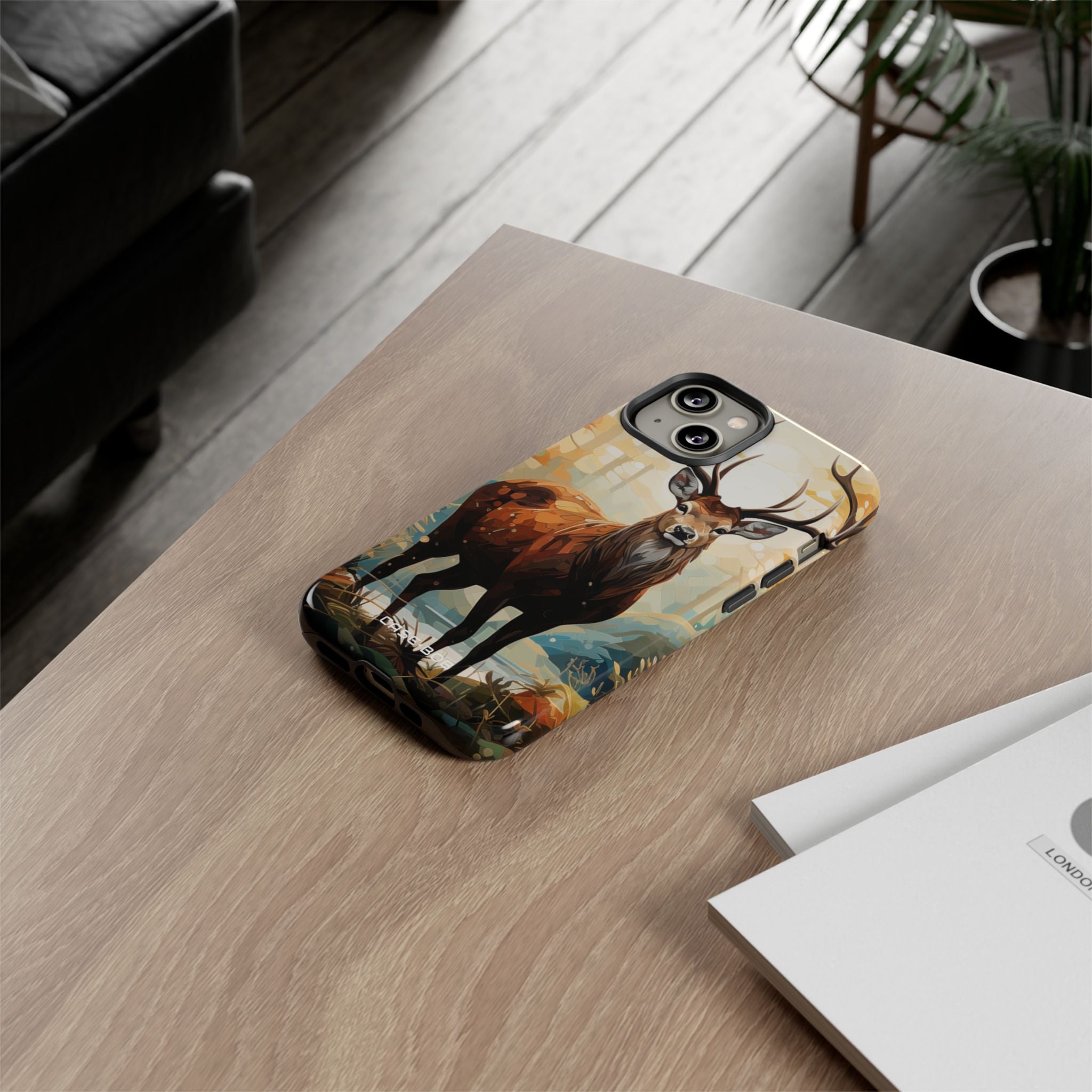 Glowing Stag iPhone 14 Case - Tough