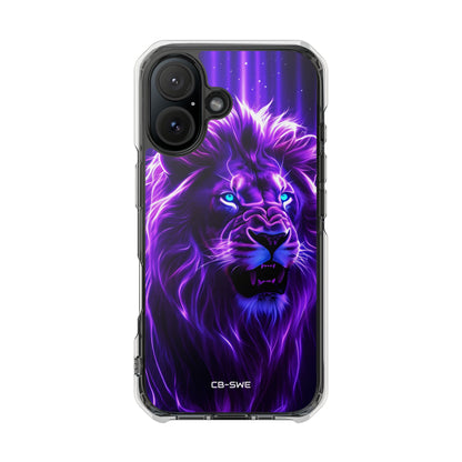 Neon Lion Majesty iPhone Case - Impact