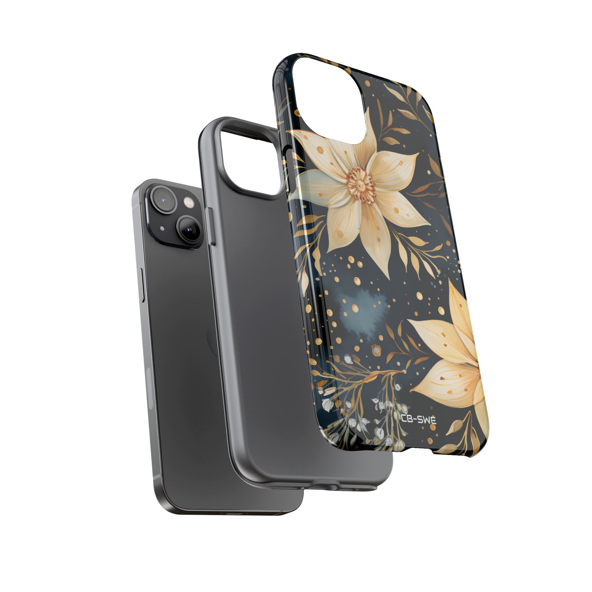 Floral Elegance Flourishes - iPhone Case