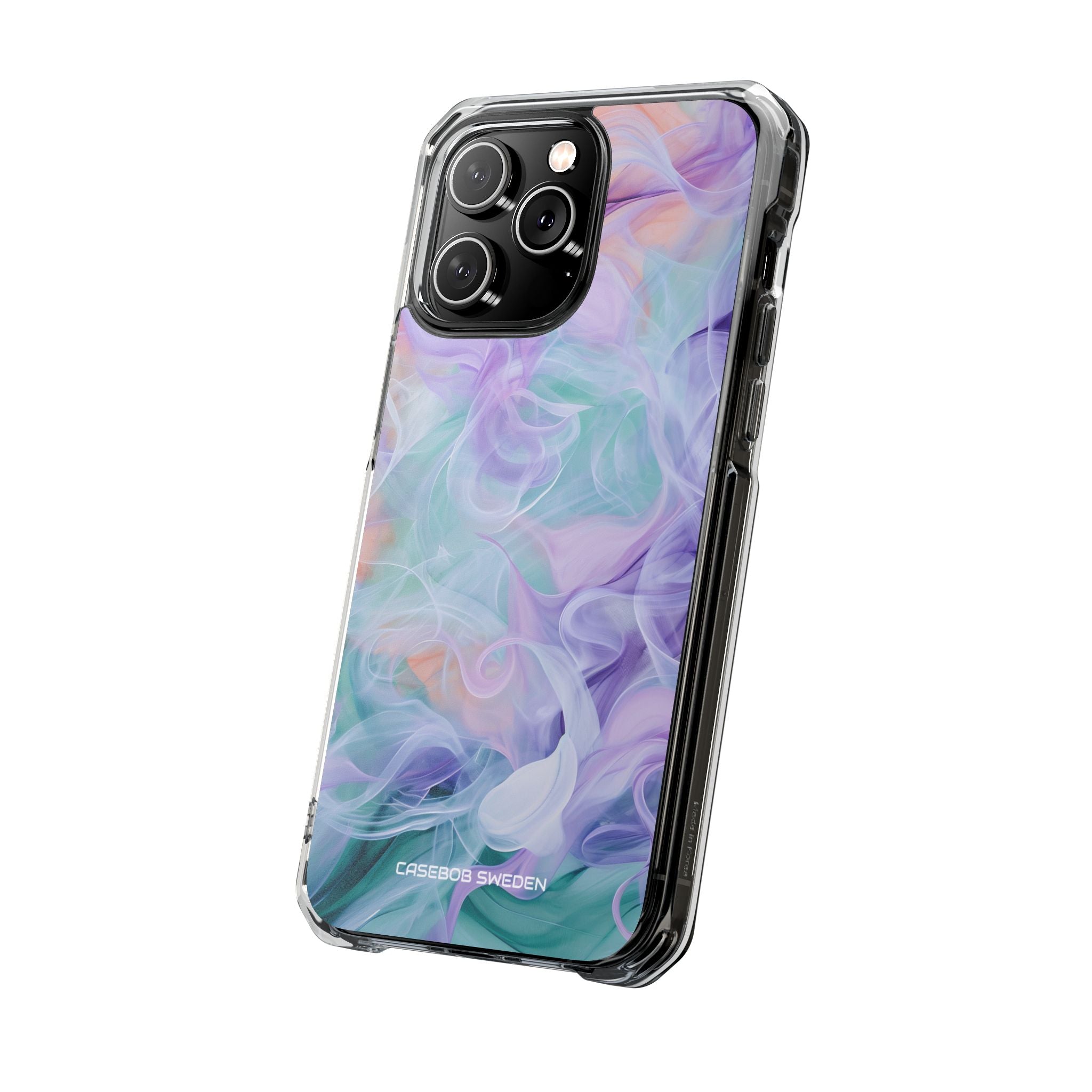 Purple Peach Whirl - Clear Impact iPhone 14 Phone Case