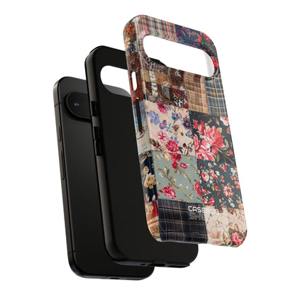 Patchwork Floral Quilt Google Pixel 9 - Tough