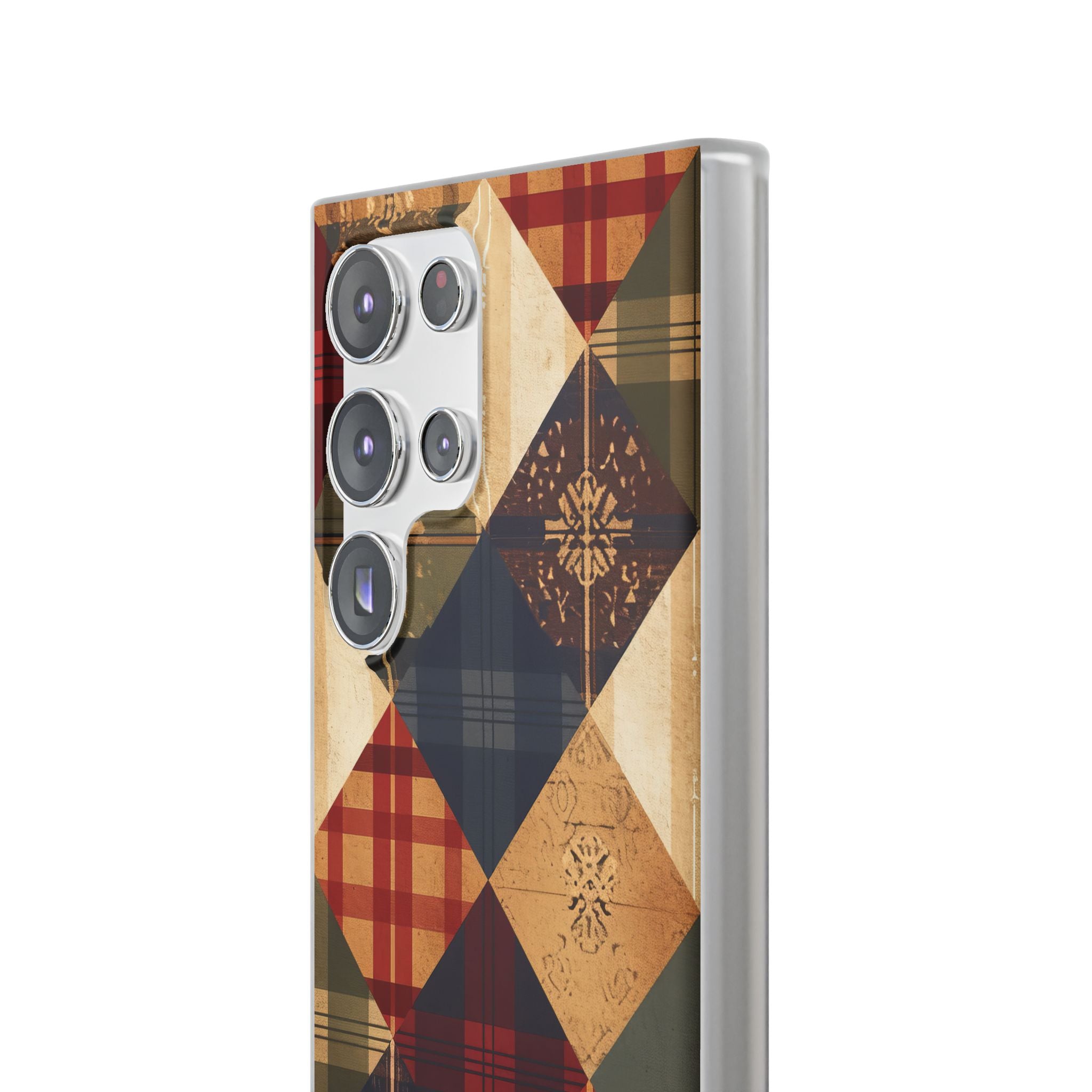 Rustic Geometric Patchwork Harmony Samsung S23 - Flexi Phone Case