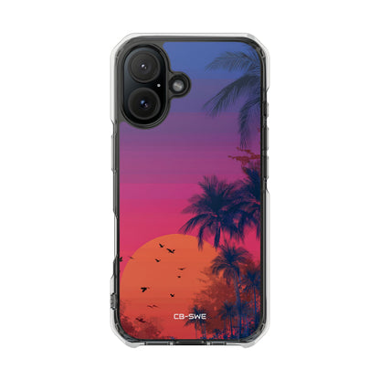 Tropical Sunset Silhouettes iPhone Case - Impact