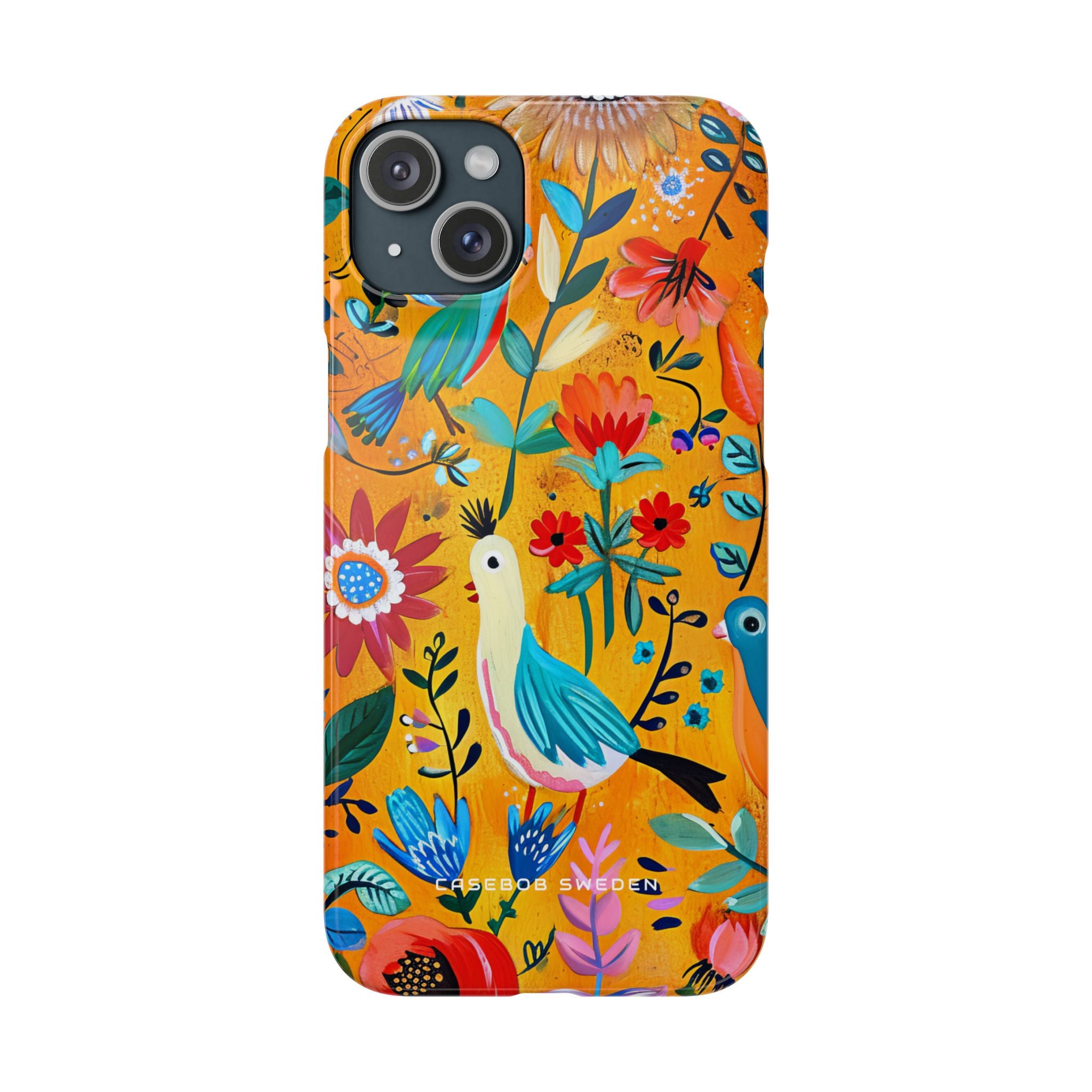 Whimsical Vintage Nature Harmony iPhone 15 - Slim Phone Case