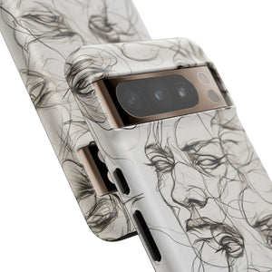 Ethereal Faces | Protective Phone Case for Google Pixel