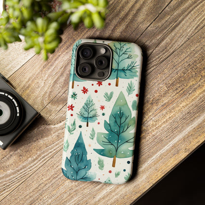 Joyful Evergreen Dance - iPhone Case