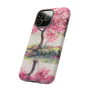 Oil painting - Oriental Cherry Tree - Protective Phone Case