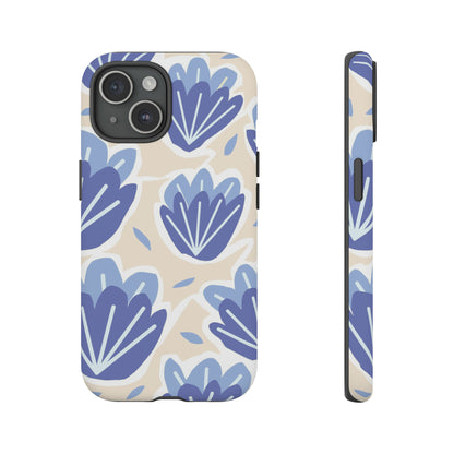 Light Blue Happy Flower - Protective Phone Case