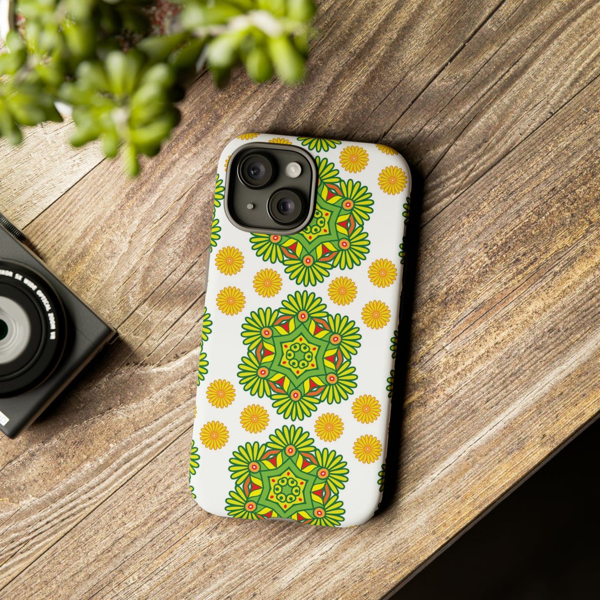 Lime Mandela - Protective Phone Case