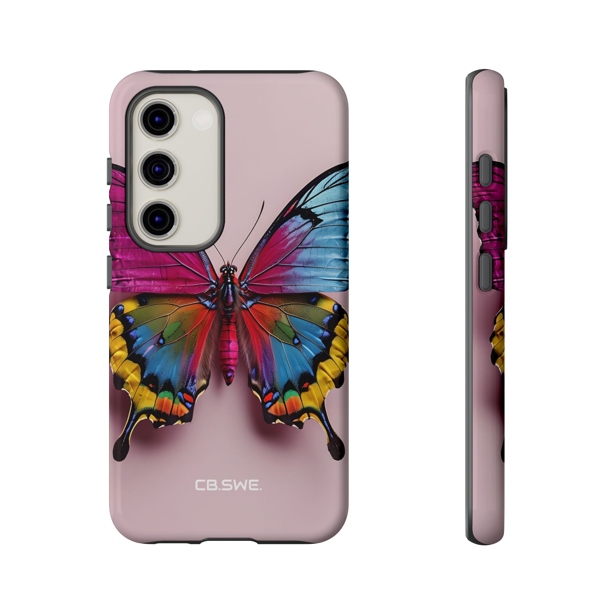 Vibrant Colorful Butterfly Pink Samsung S23 - Tough