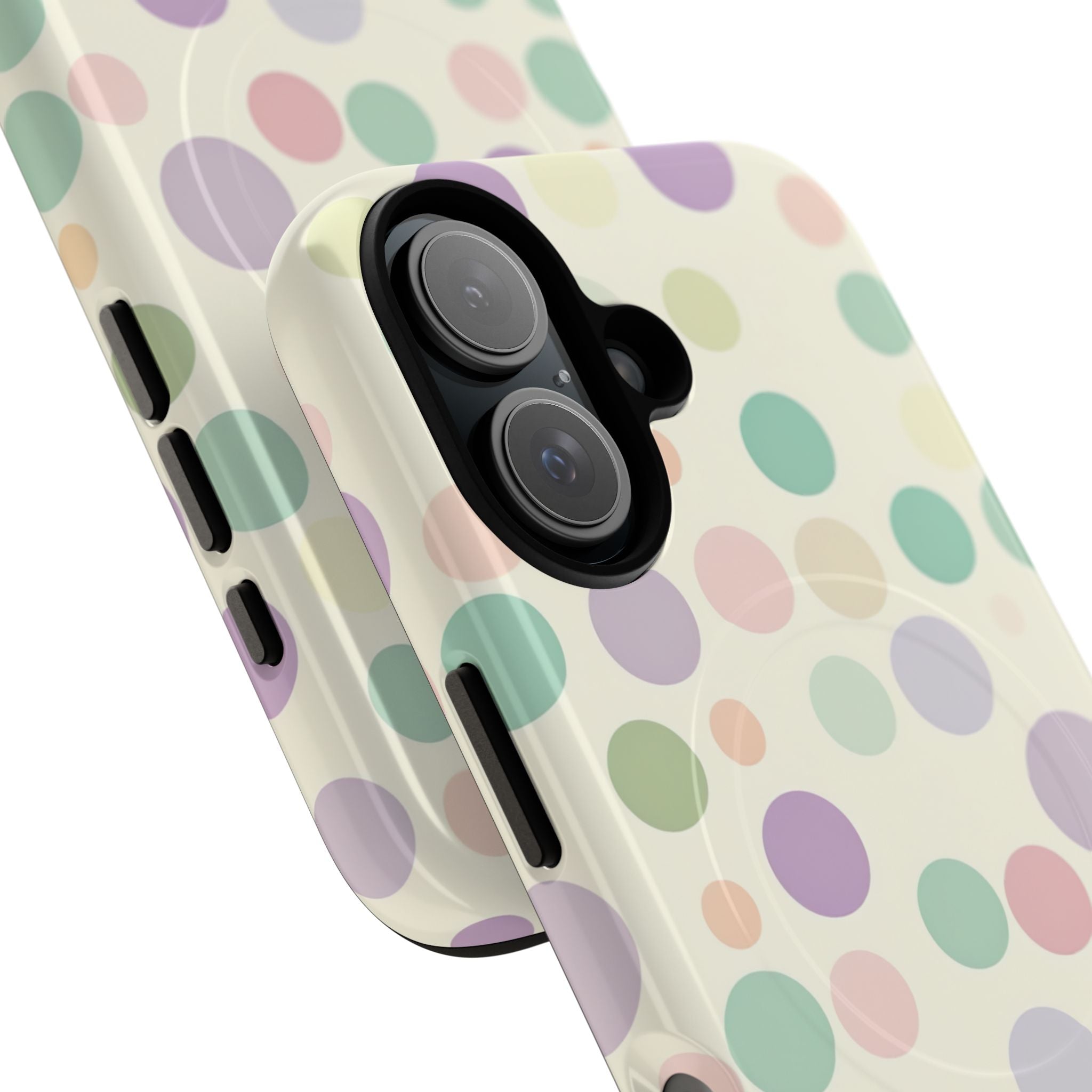 Playful Pastel Polka Dots - Tough + MagSafe® iPhone 16 Phone Case