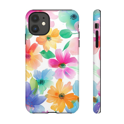 Vibrant Floral Impression - iPhone Case