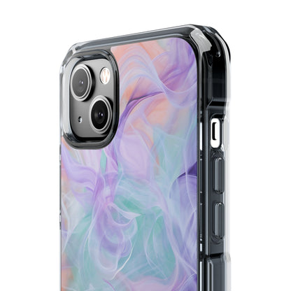 Purple Peach Whirl - Clear Impact iPhone 14 Phone Case