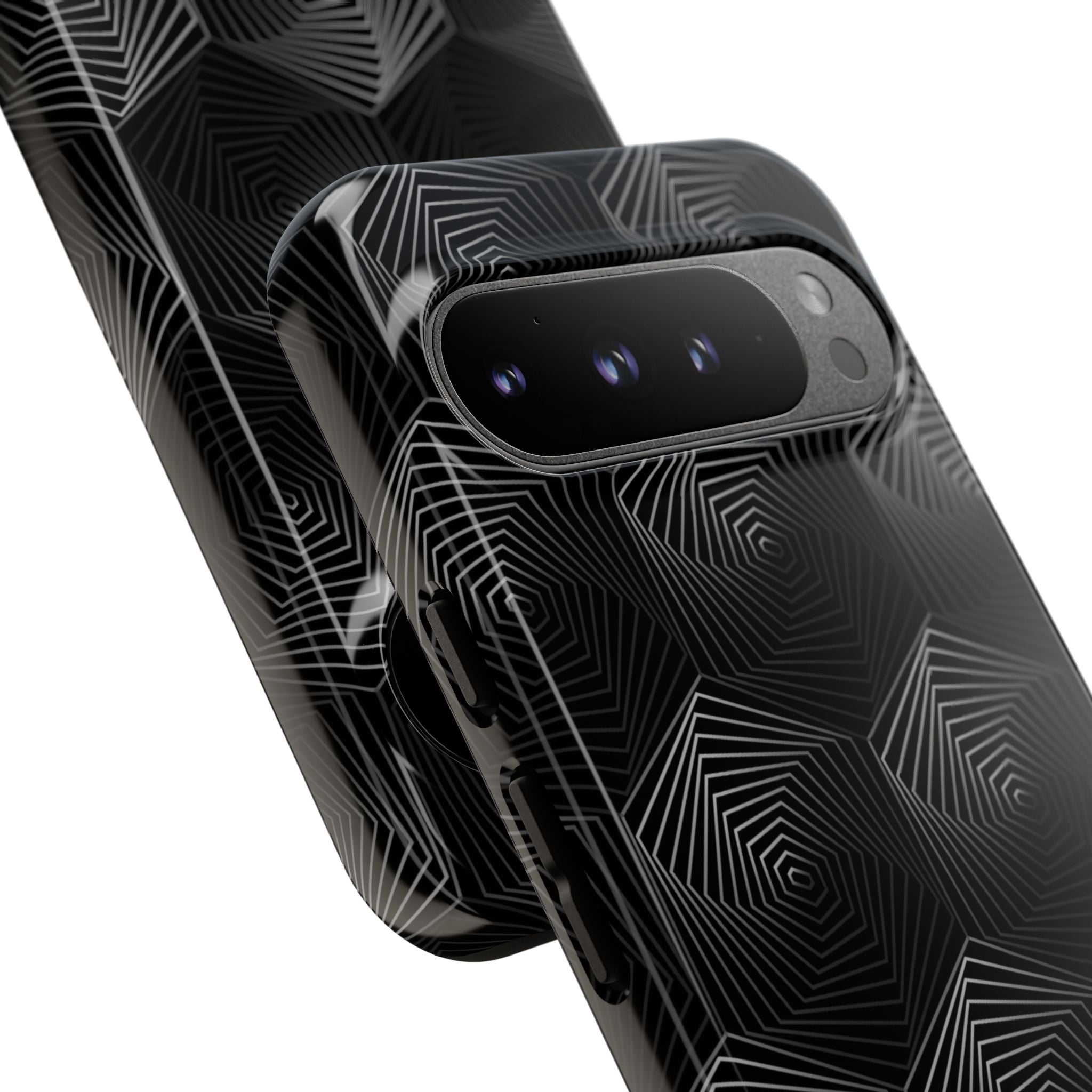 Geometric Spiral Illusion - Google Pixel Case