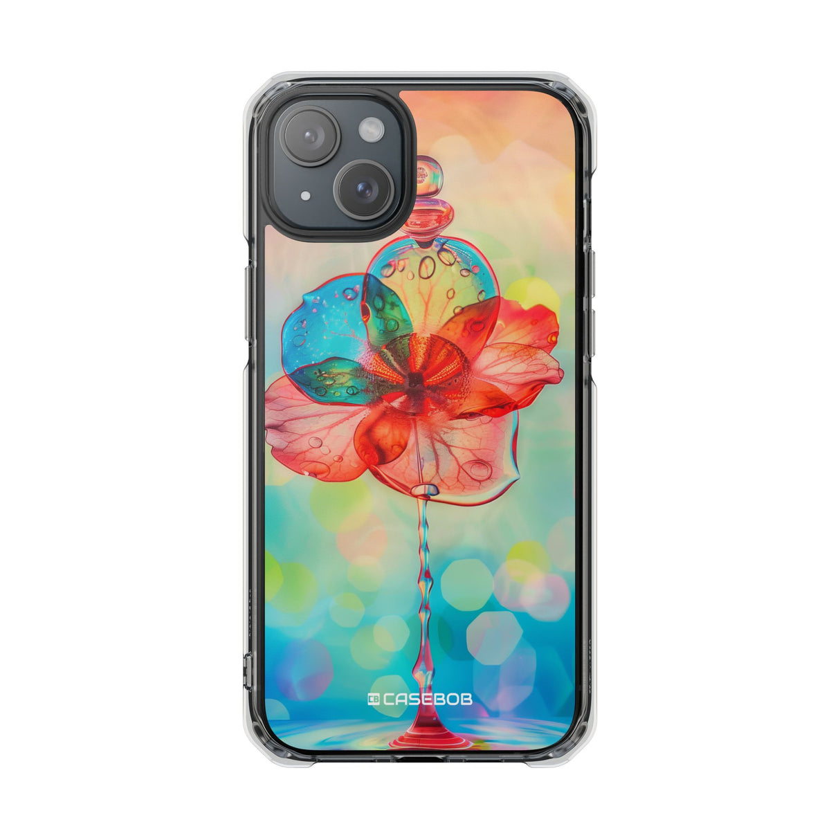 Dreamy Liquid Bloom - Phone Case for iPhone (Clear Impact - Magnetic)