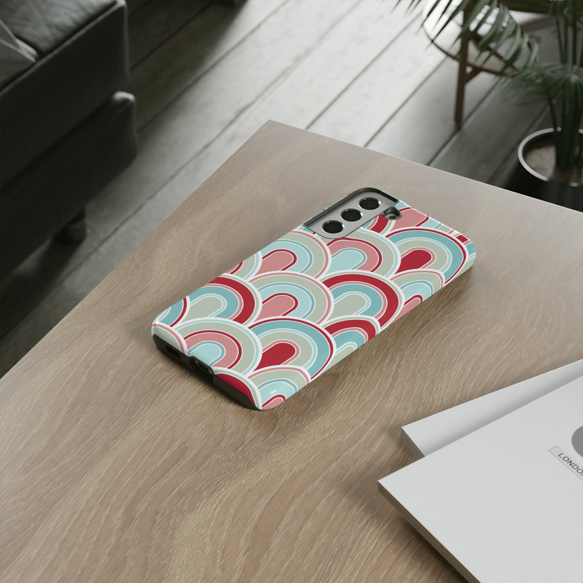 Light Blue Retro - Tough Phone Case