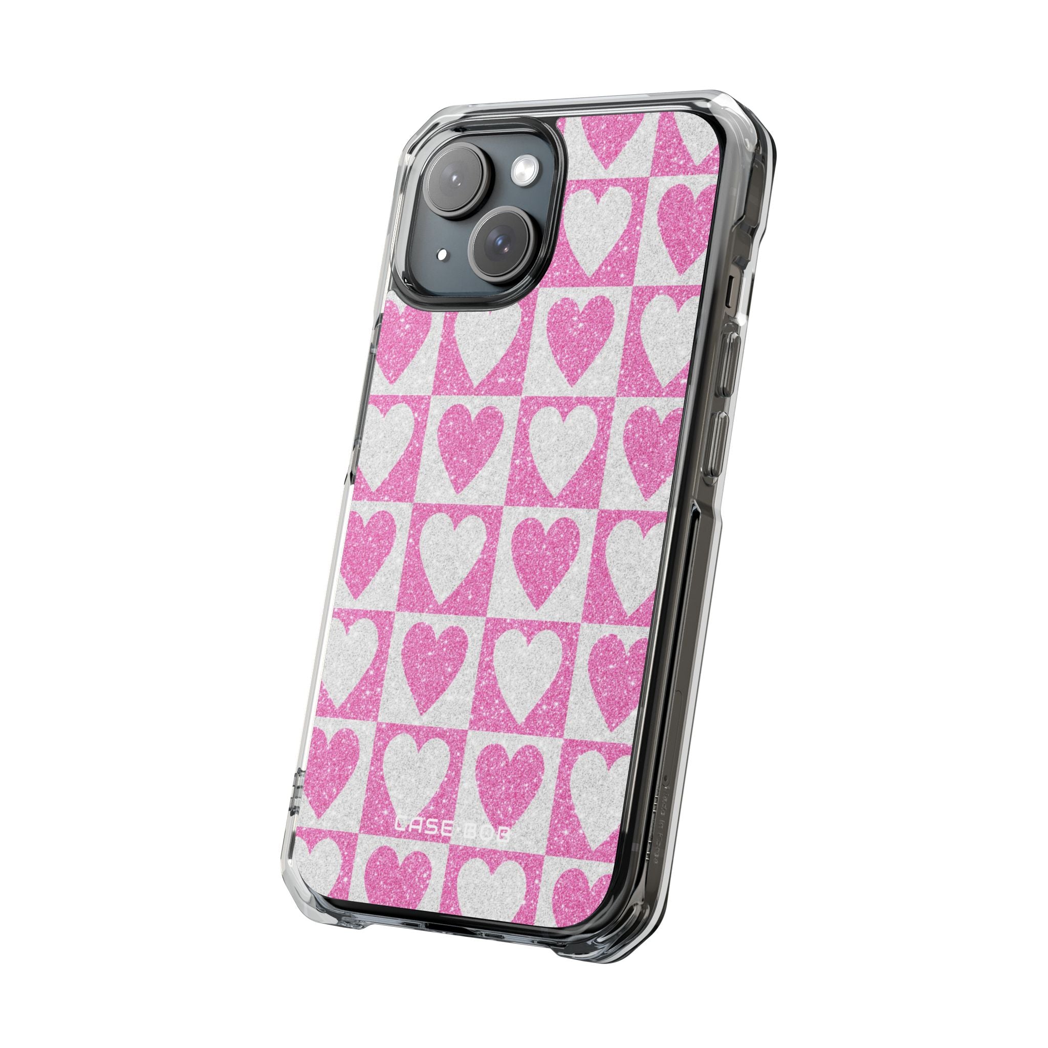 Glitter Hearts iPhone 15 Case - Impact