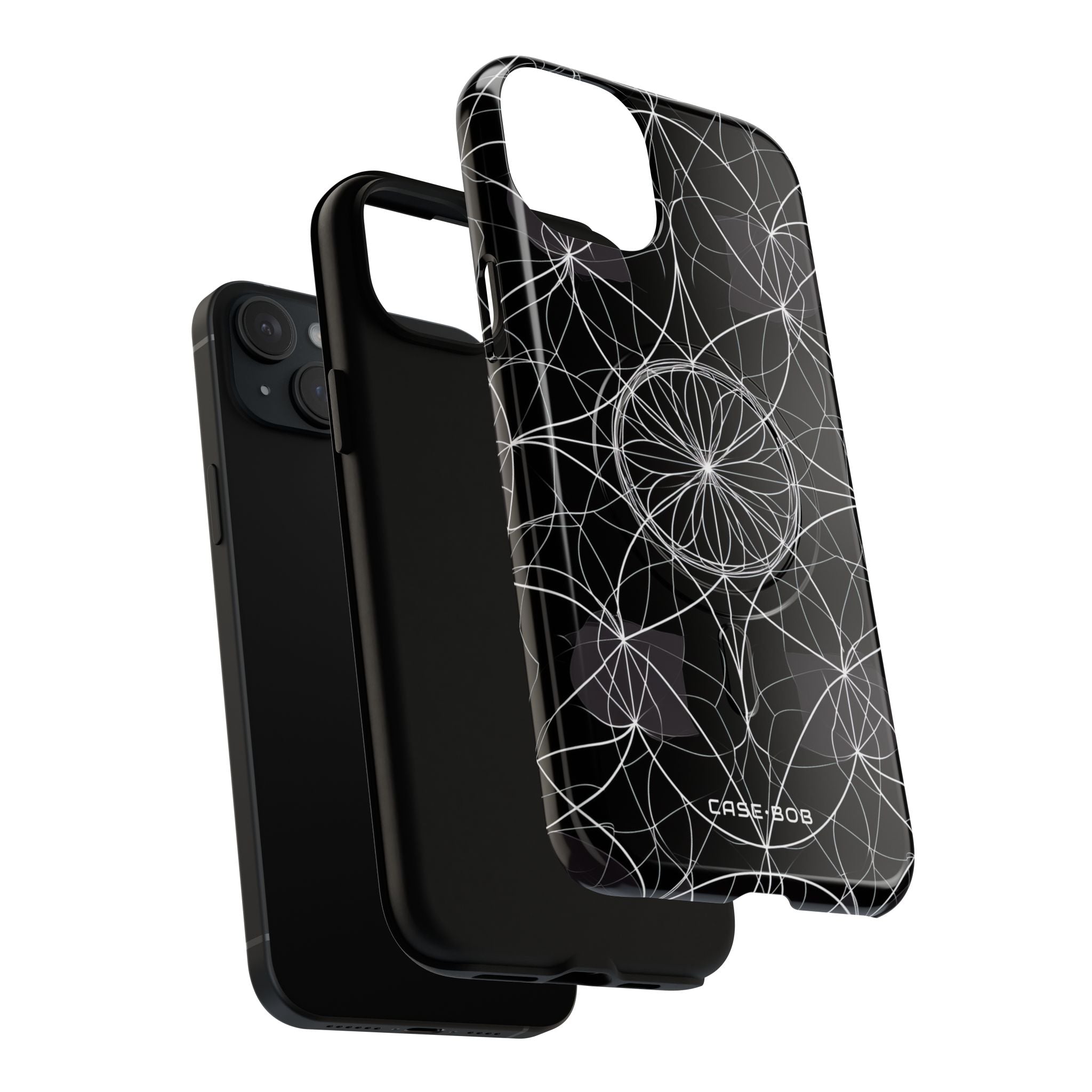 Radiant Petal Orbit iPhone 15 Plus Case - Tough+