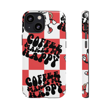 Joyful Coffee Celebration - iPhone Case