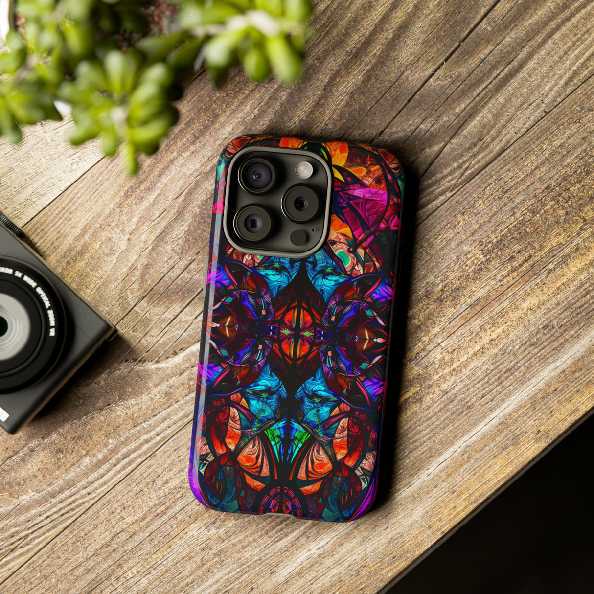 Gothic Stained Glass Splendor - Protective Phone Case