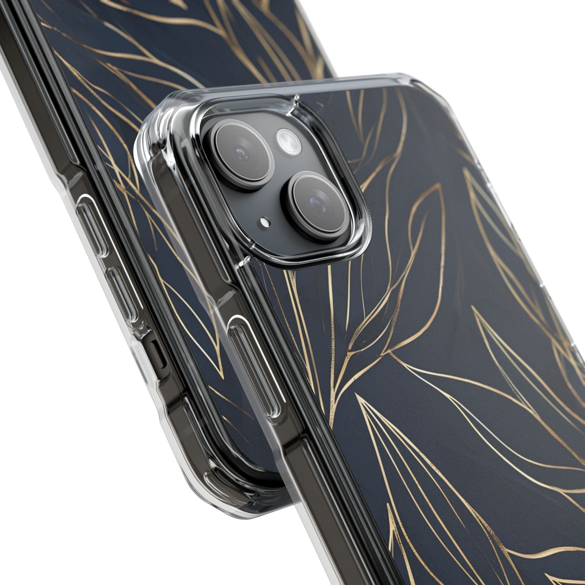 Modern Gold Leaves iPhone Case - Impact