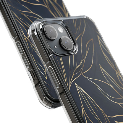 Modern Gold Leaves iPhone Case - Impact