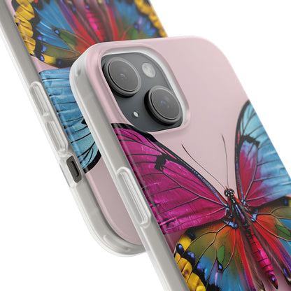 Vivid Butterfly iPhone 15 Case - Soft