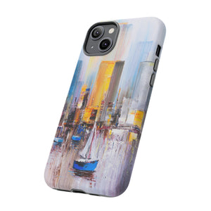 Oil Painting - Manhattan Bay - Protective Phone Case