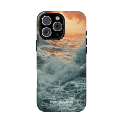 Fiery Wave Power - Tough + MagSafe® iPhone 16 Phone Case