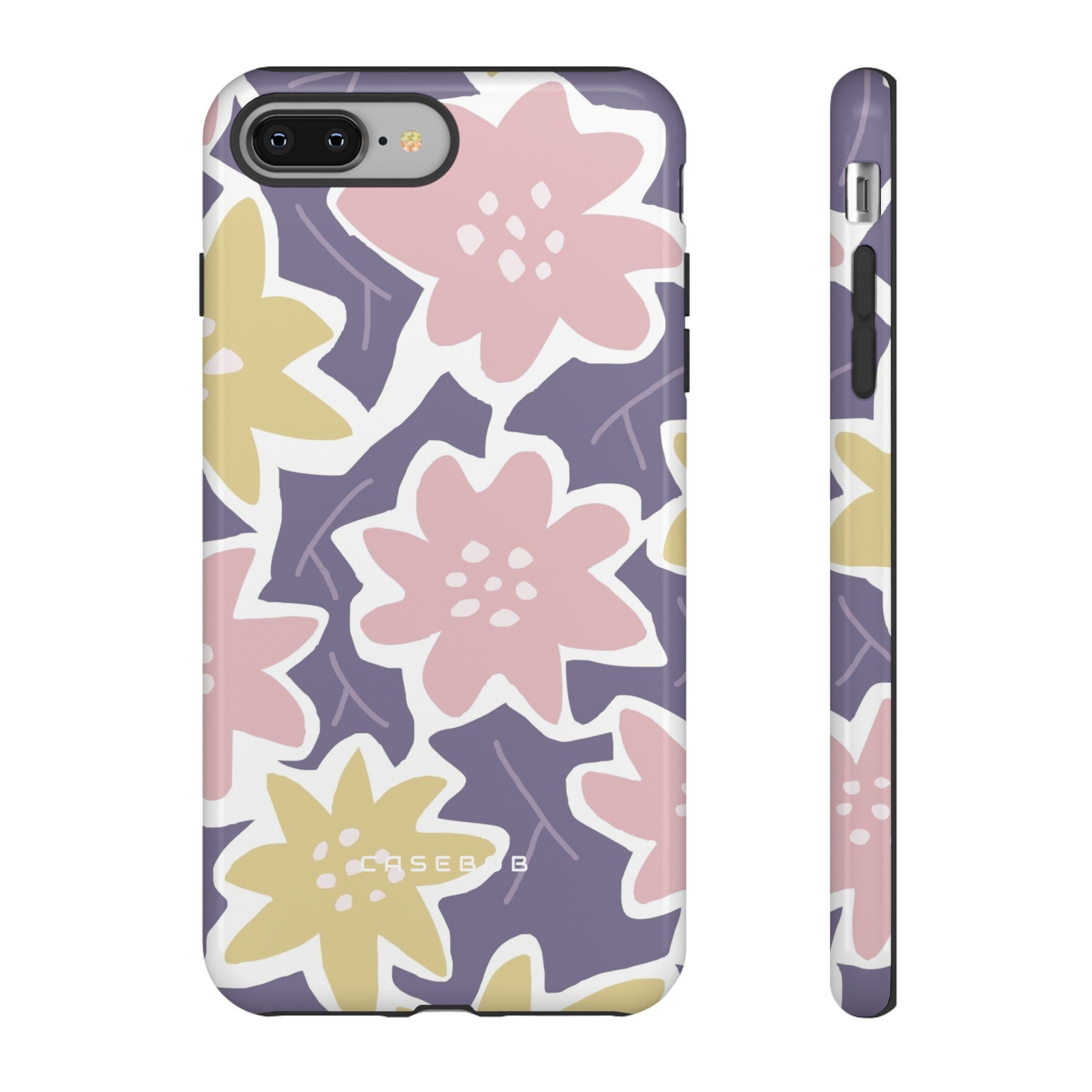 Purple Happy Flower - Protective Phone Case