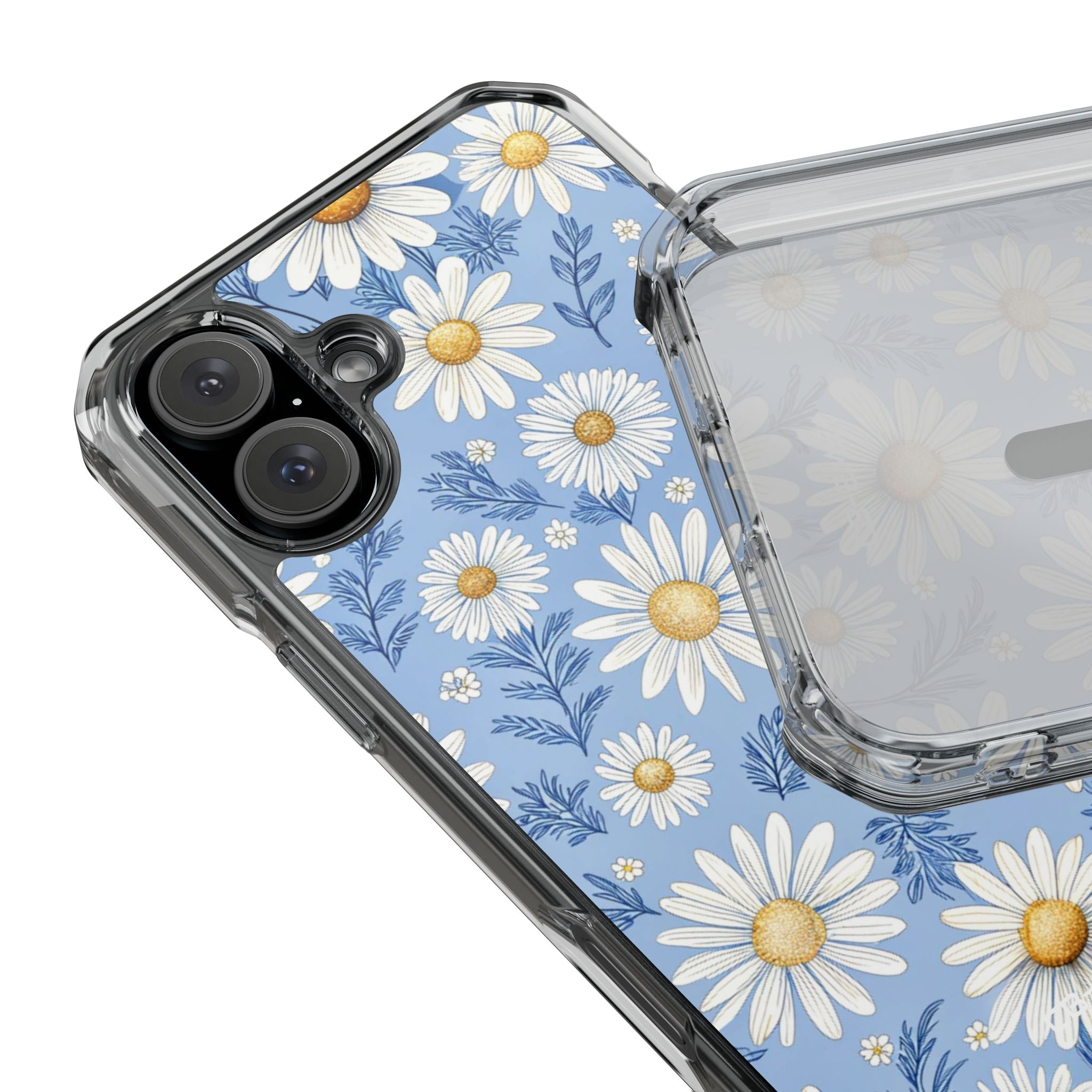 Daisies On Blue iPhone Case - Impact