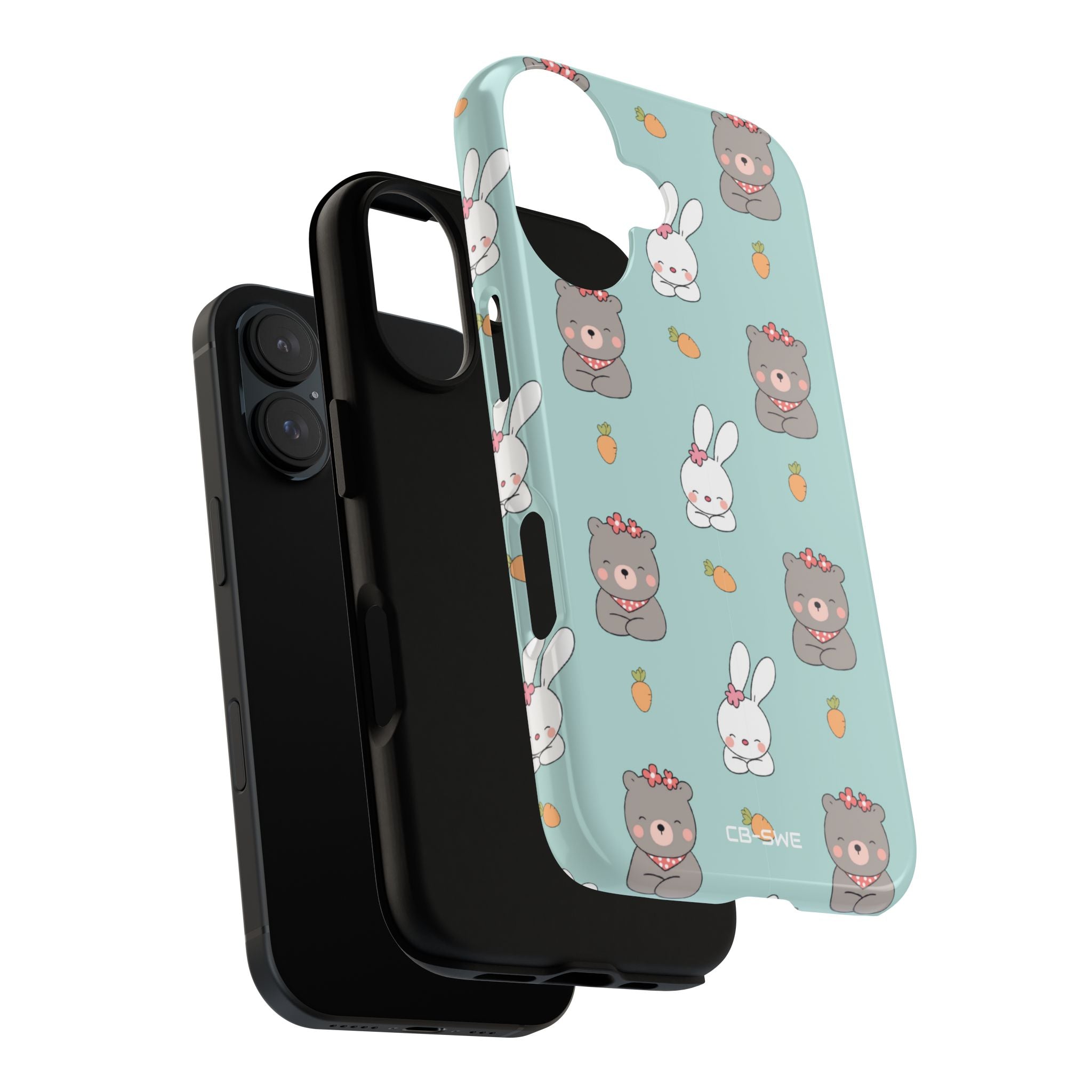 Bunnies Gather Carrots - iPhone Case