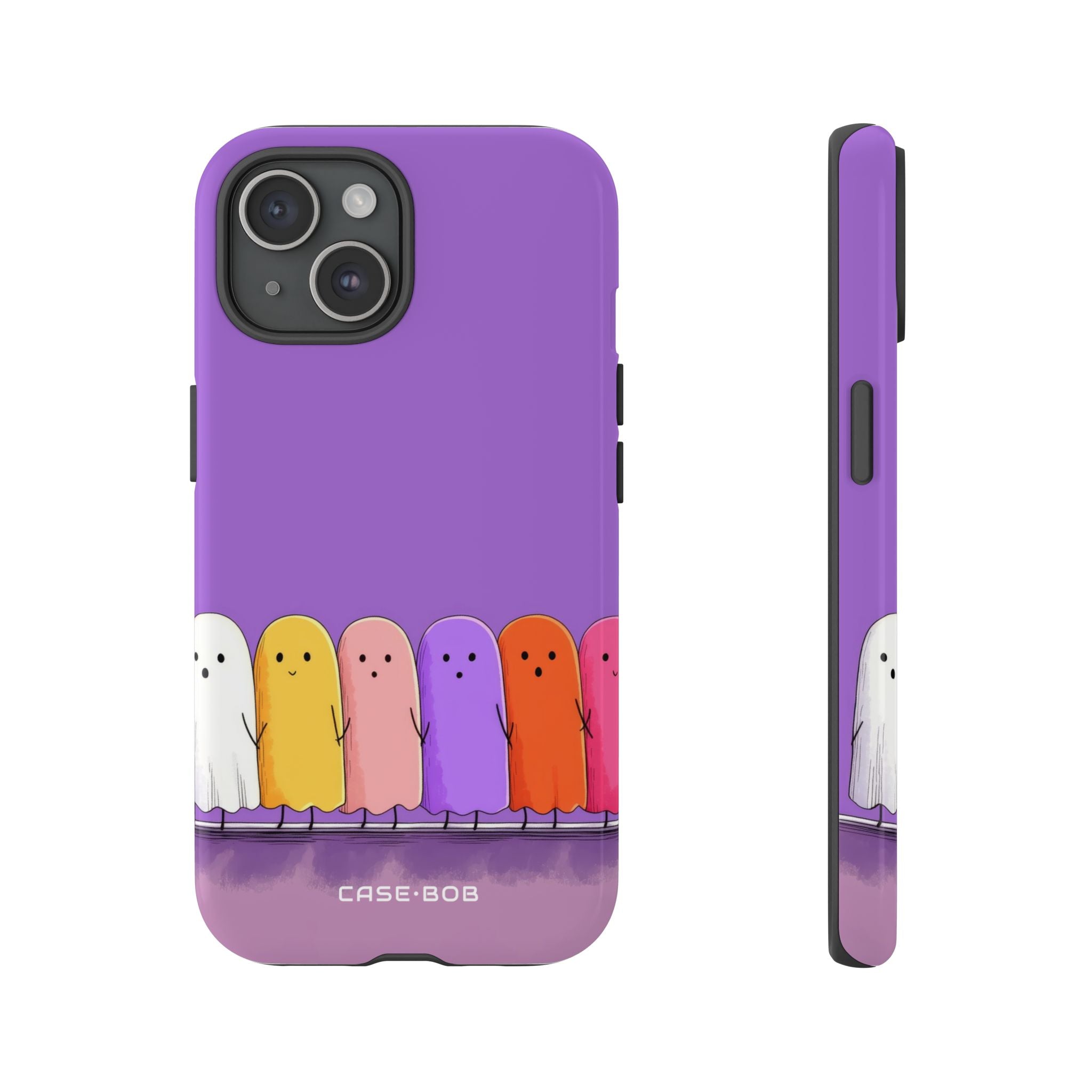 Colorful Ghosts iPhone 15 Case - Tough