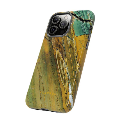 Cracked Yellow - Protective Phone Case