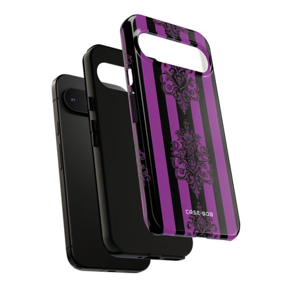 Damask Elegance Purple Google Pixel 9 Pro XL Case - Tough