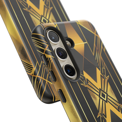 Golden Geometric Elegance Samsung S24 - Tough Phone Case