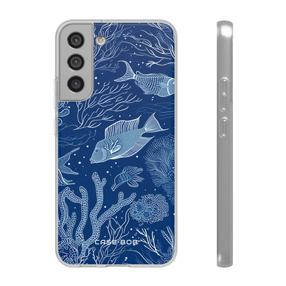 Navy Scale Reef Samsung S22 Plus Case - Soft