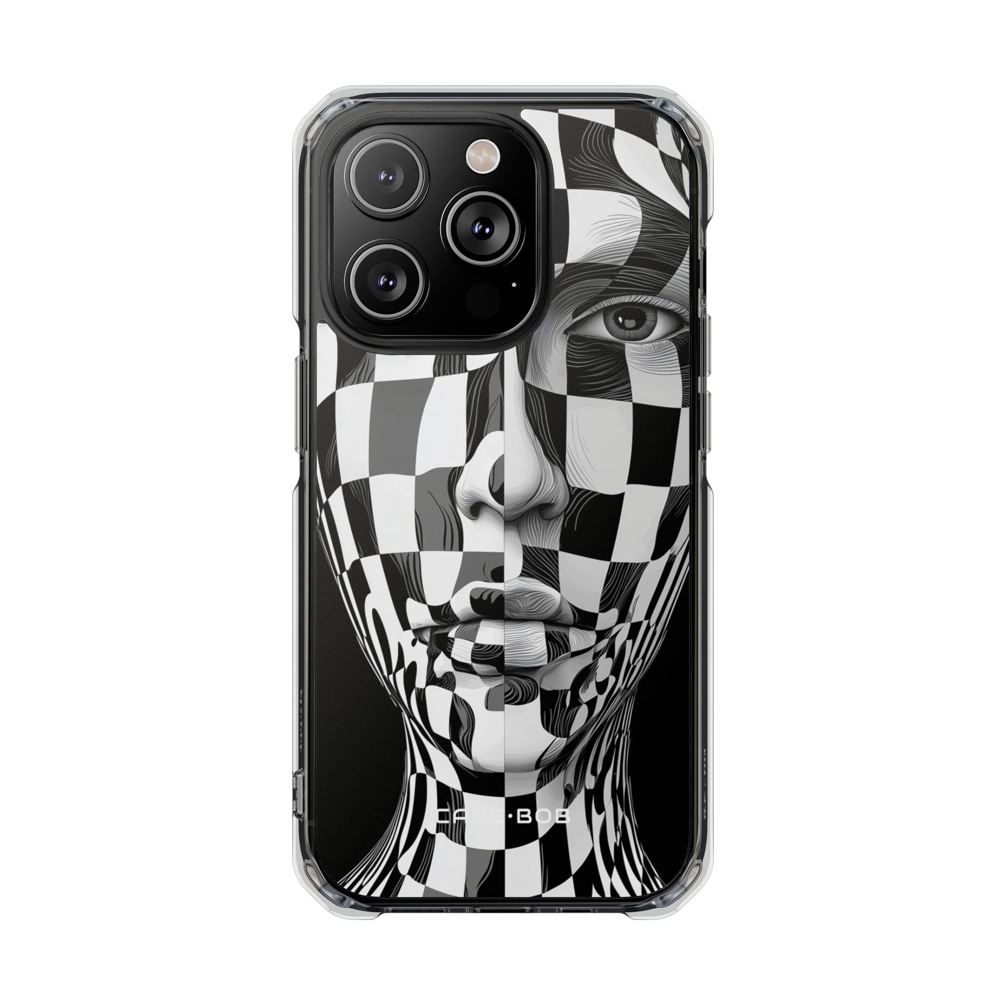 Checkered Face iPhone 14 Pro Case - Impact