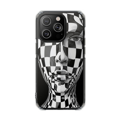 Checkered Face iPhone 14 Pro Case - Impact