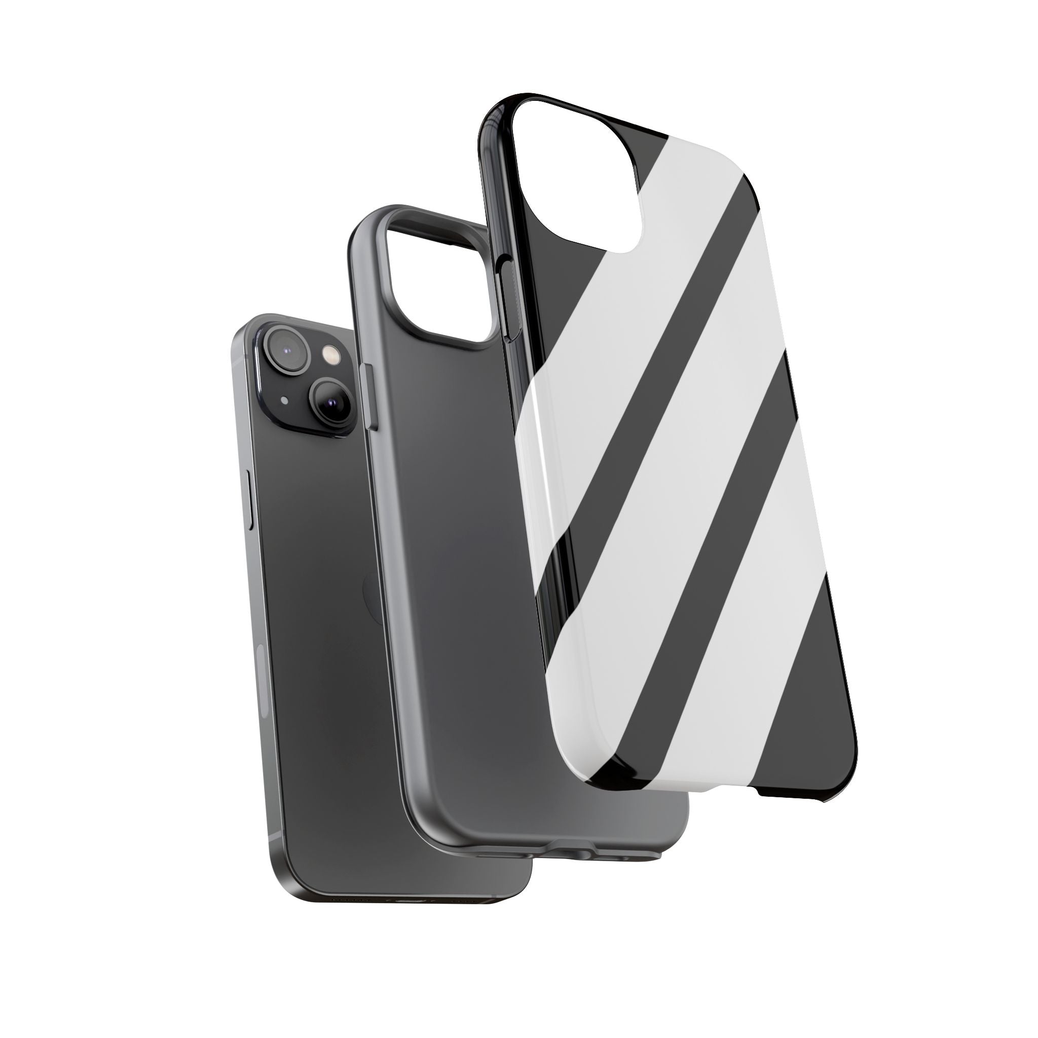 Monochrome Diagonal Symmetry - iPhone Case
