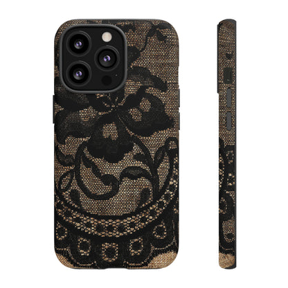 Broomrose Gothic Flower - Protective Phone Case