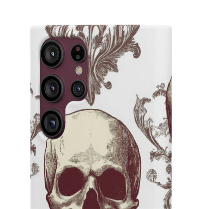 Gothic Skulls and Ornate Foliage Samsung S22 - Slim Phone Case