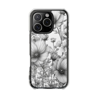 Vintage Floral Etching iPhone 16 - Impact Clear+