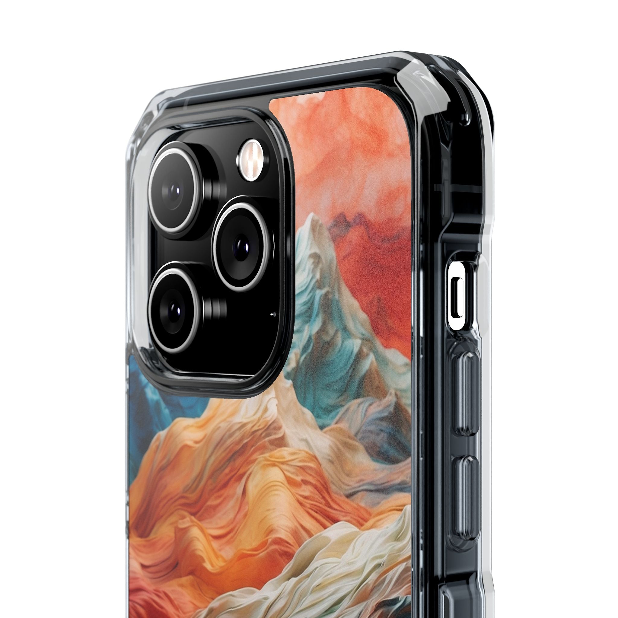 Fabric Peaks Cream iPhone 14 Pro Case - Impact