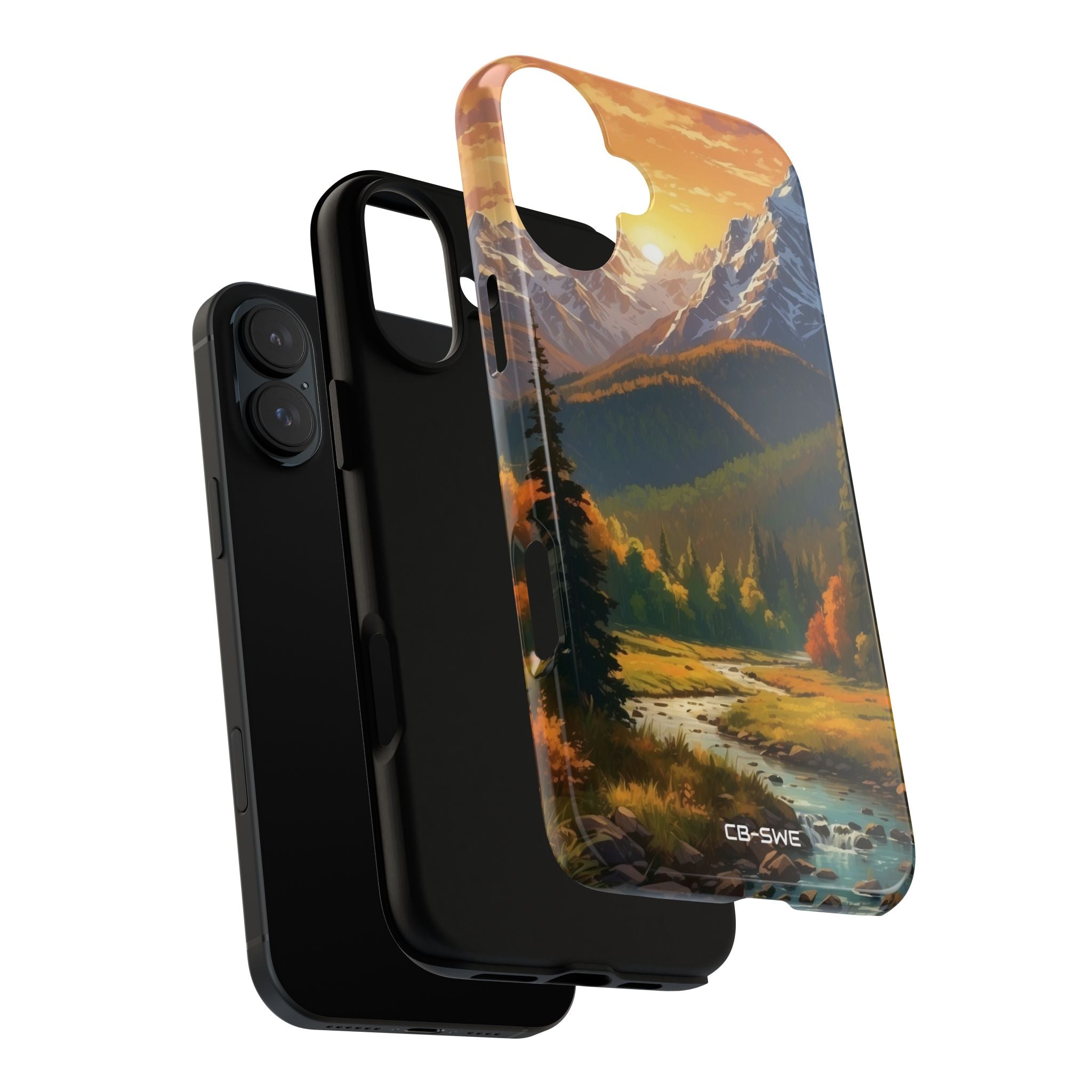 Mountain Reflections Glimmer - iPhone Case