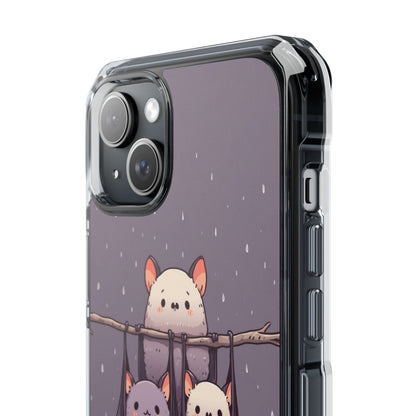 Bats Hang Playfully iPhone Case - Impact