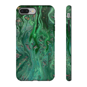 Light Green Ink Art iPhone Case (Protective) iPhone 8 Plus Matte Phone Case