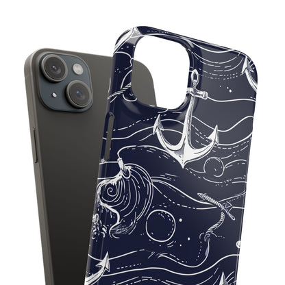 Gradient Anchorflow Waves iPhone 15 - Slim Phone Case